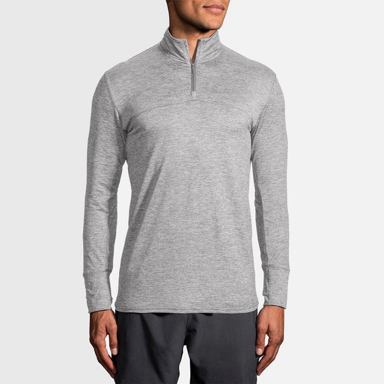 Brooks Dash Half Zip Hombre Chaquetas - Grises (1876TQJMY)